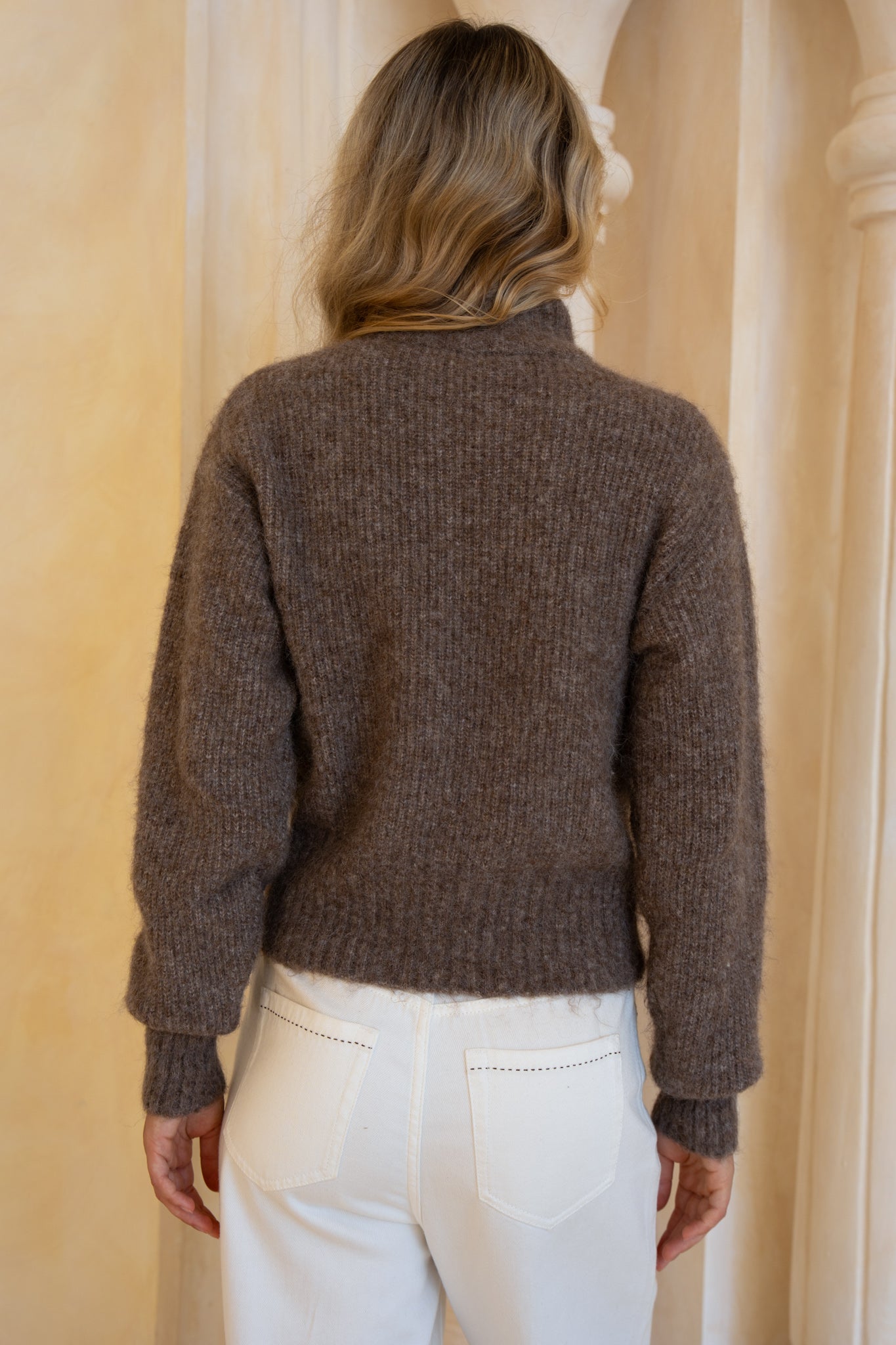 HEYCHIC Joey Knit Cardigan (Brown)
