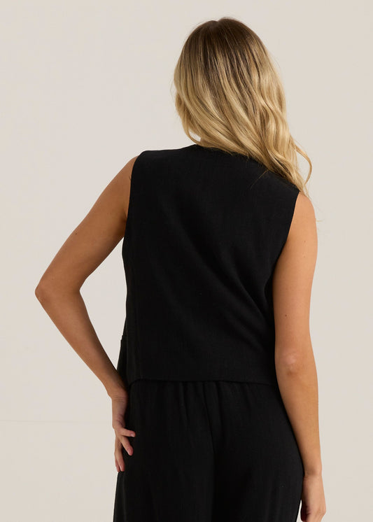 Sass Clothing Ebba Vest (Black)