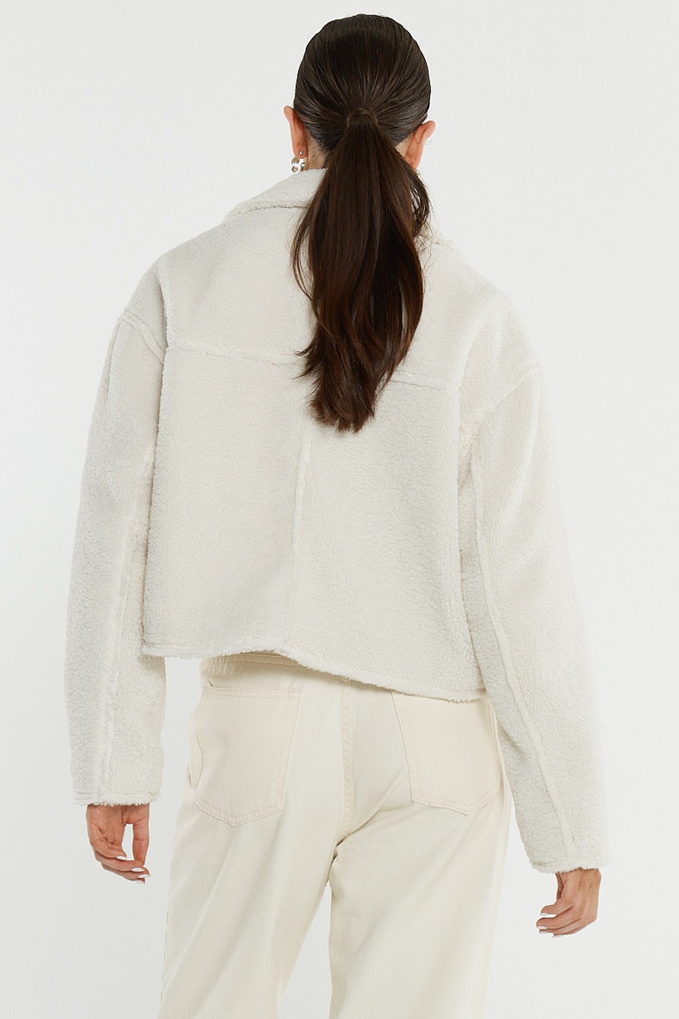 Sass Clothing Jazz Cropped Jacket (Cream)