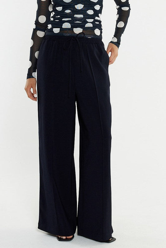 Sass Clothing Eva Side Seam Pant (Navy/Cream)