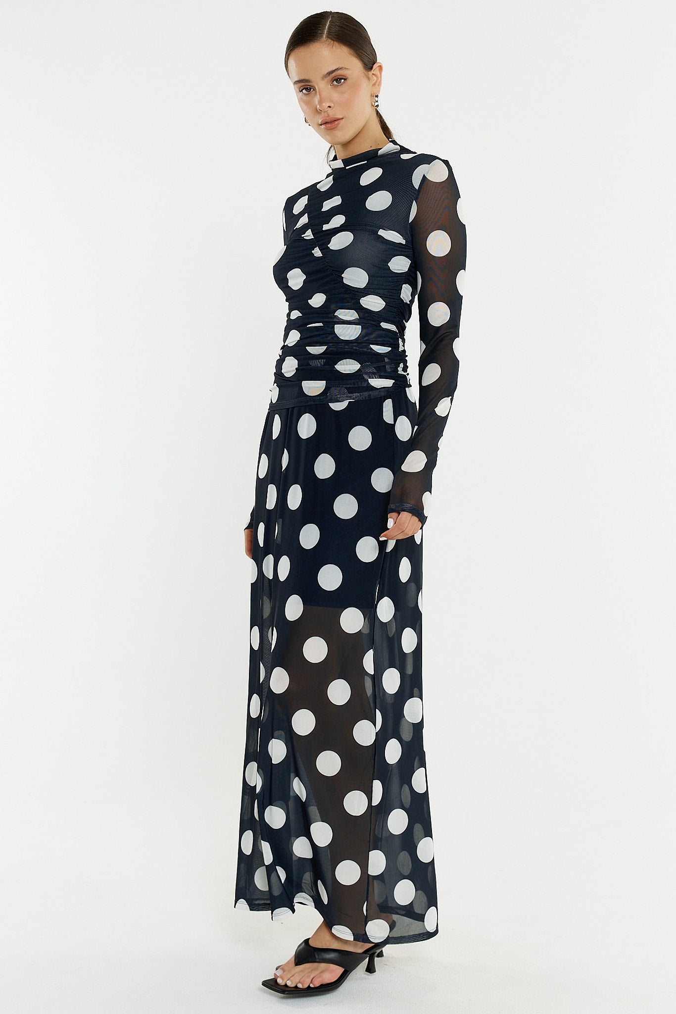 Sass Clothing Pammie Mesh Skirt (Spot)