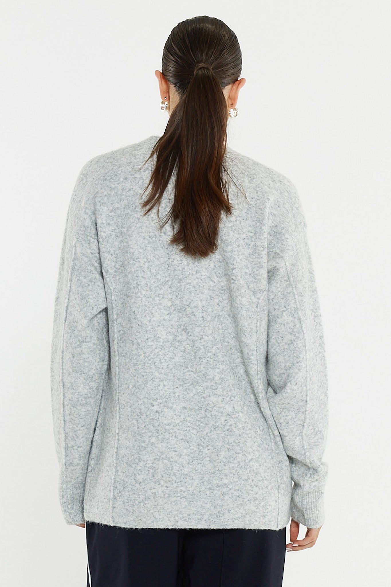 Sass Clothing Lee Longline Cardi (Grey Marle)