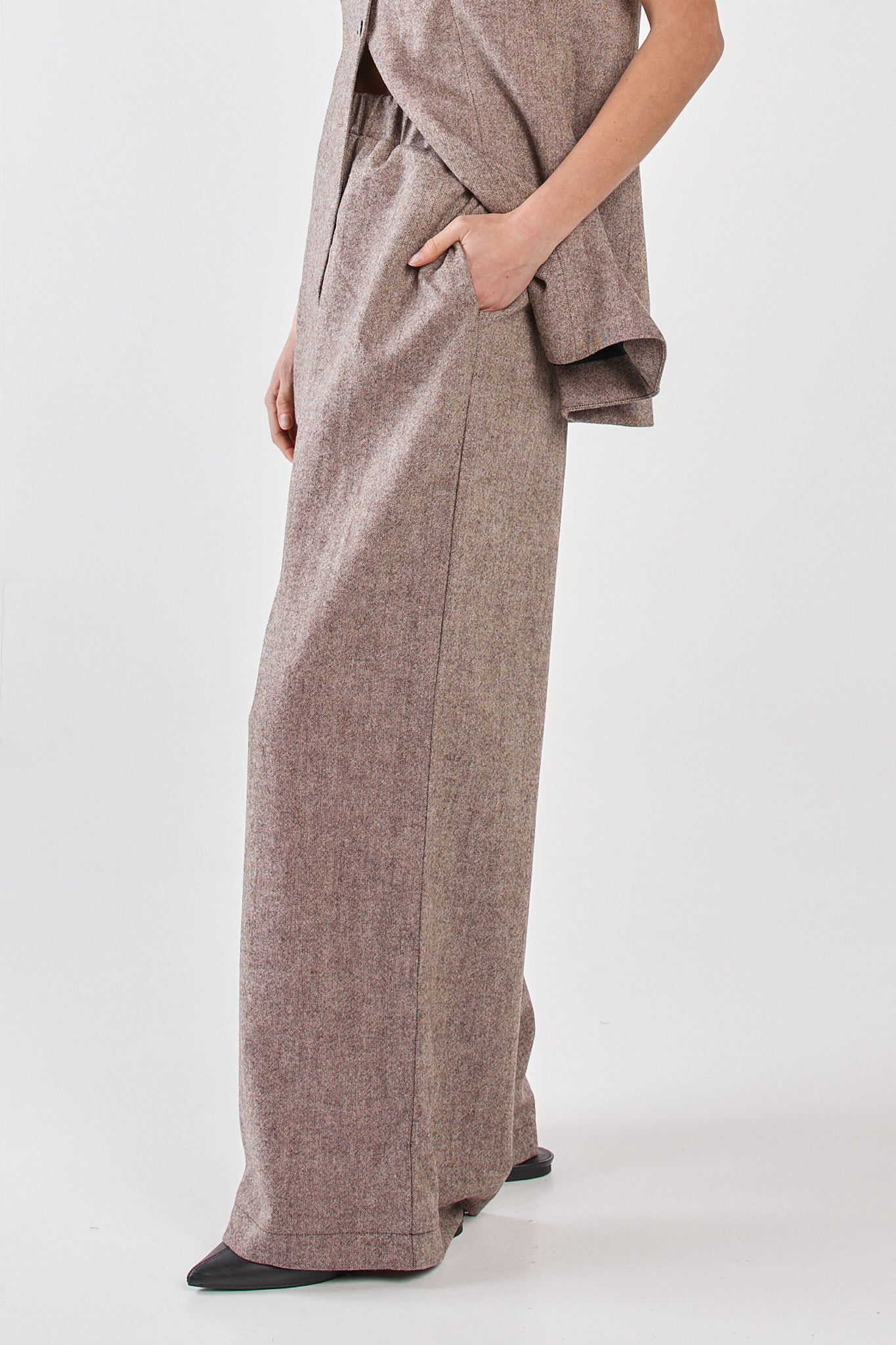Sass Clothing Thalia Pull On Pant (Chocolate Birdseye)