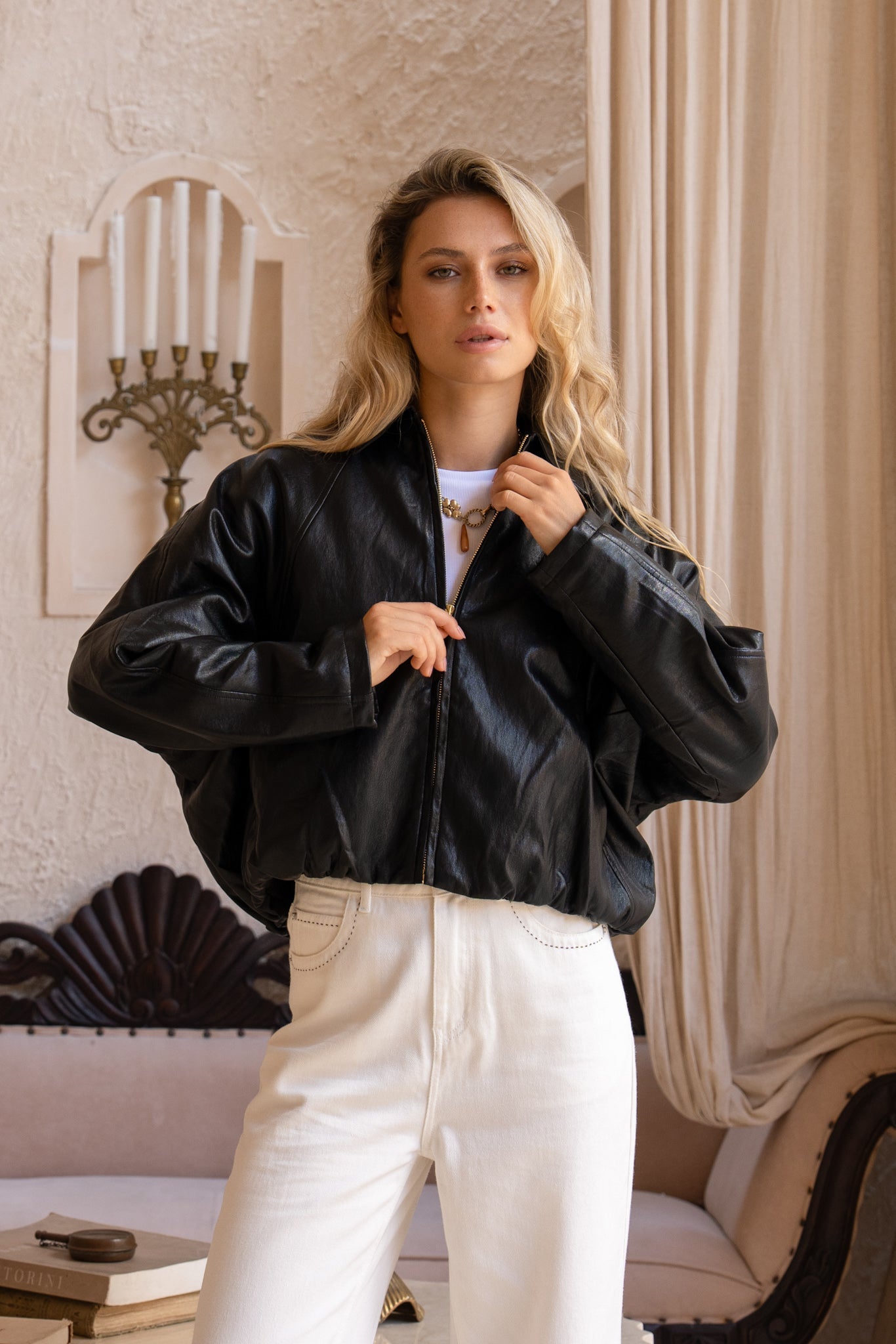HEYCHIC Dax PU Jacket (Black)