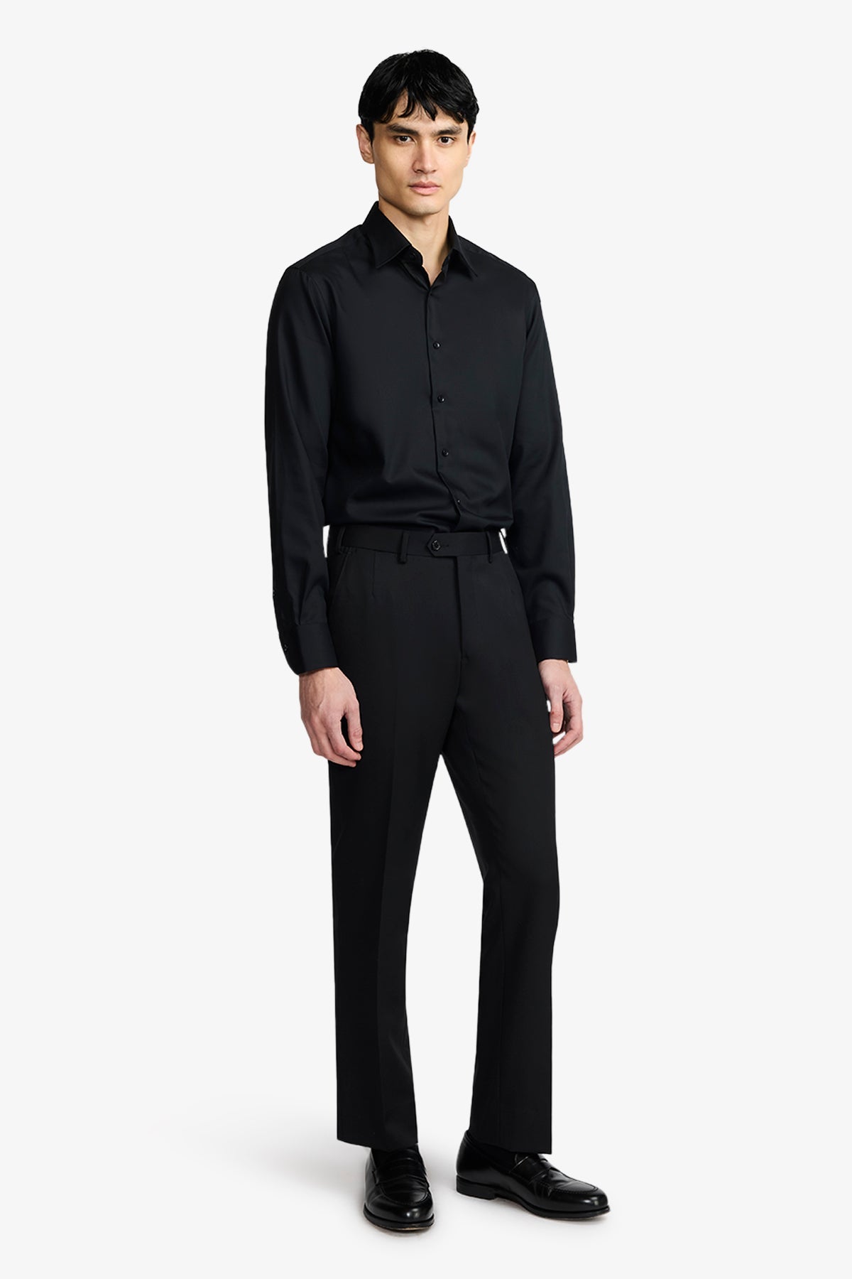 Anthony Squires Onder Formal Shirt Fine Twill (Black)