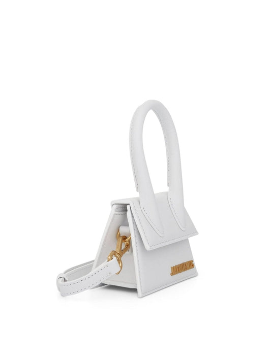 JACQUEMUS Le Chiquito Mini Leather Bag (White)