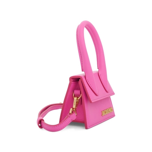 JACQUEMUS Le Chiquito Mini Leather Bag (Neon Pink)