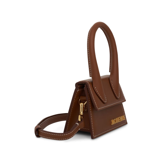JACQUEMUS Le Chiquito Mini Leather Bag (Brown)