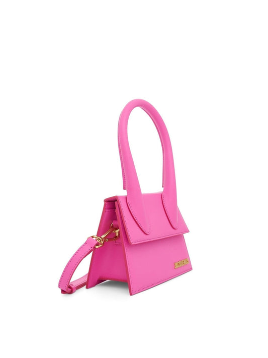 JACQUEMUS Le Chiquito Moyen Leather Bag (Pink)