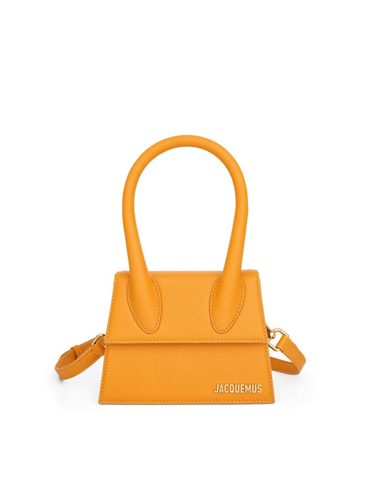 JACQUEMUS Le Chiquito Moyen Leather Bag (Dark Orange)
