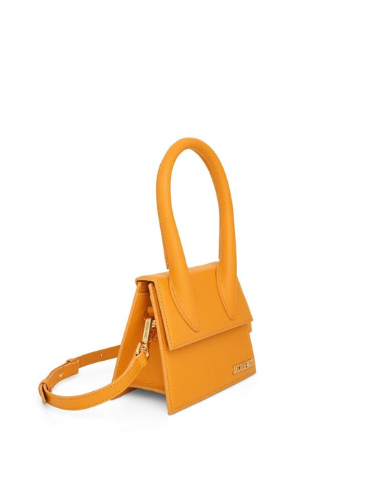 JACQUEMUS Le Chiquito Moyen Leather Bag (Orange)
