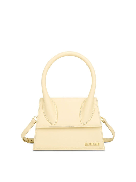 JACQUEMUS Le Grand Chiquito Leather Bag (White)