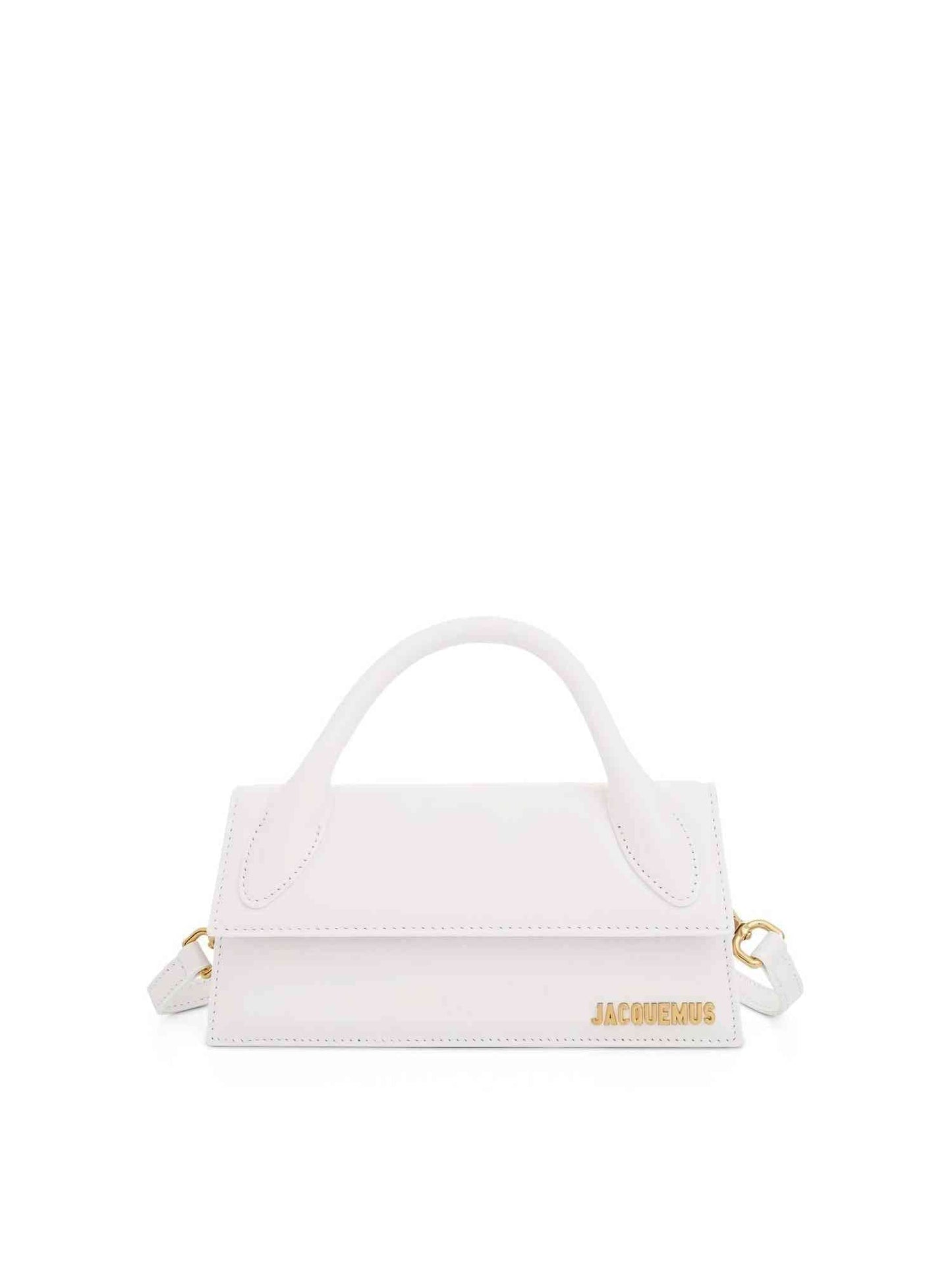 Image of Bags. Productname: JACQUEMUS Le Chiquito Long Leather Bag in White colour by brand - JACQUEMUS
