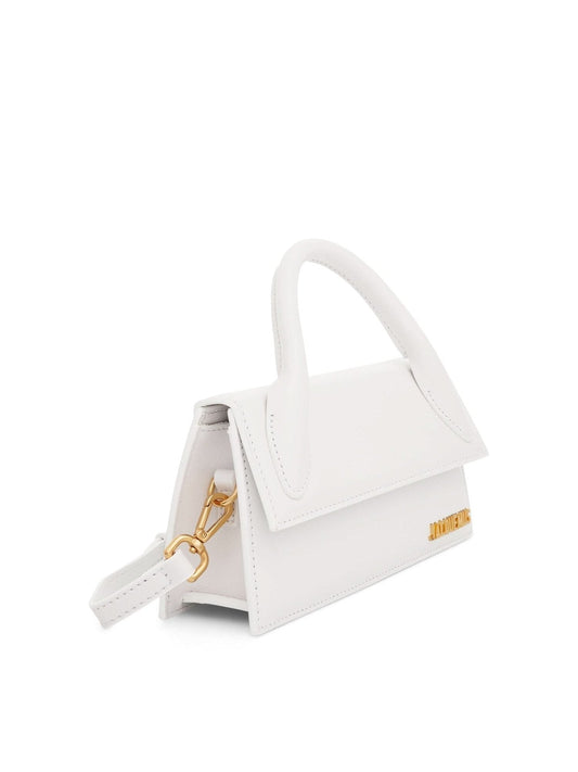 JACQUEMUS Le Chiquito Long Leather Bag (White)