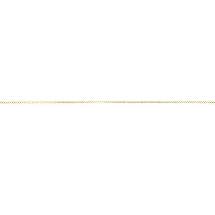 Image of Necklaces. Productname: 9kt Yellow Gold Curb Necklace 50cm in Gold colour by brand - Bevilles