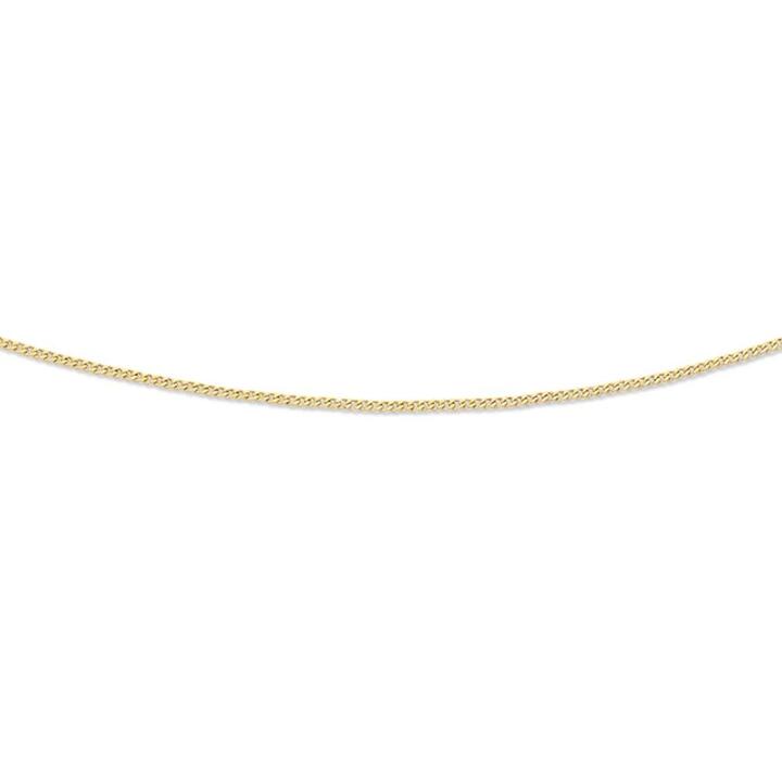 Image of Necklaces. Productname: 9kt Yellow Gold 50cm Curb Chain Necklace in Gold colour by brand - Bevilles