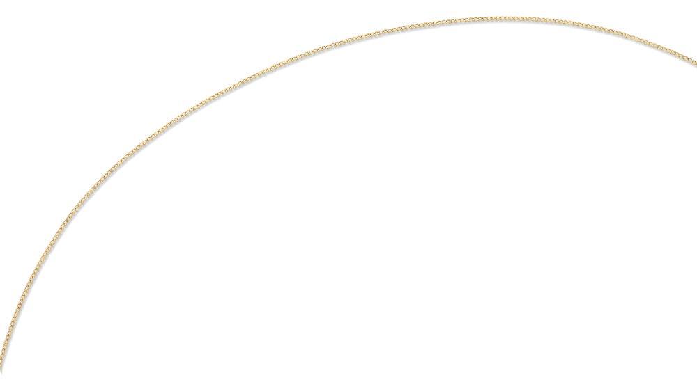 Image of Flats. Productname: 45cm Flat Curb Chain in 9kt Yellow Gold in Gold colour by brand - Bevilles