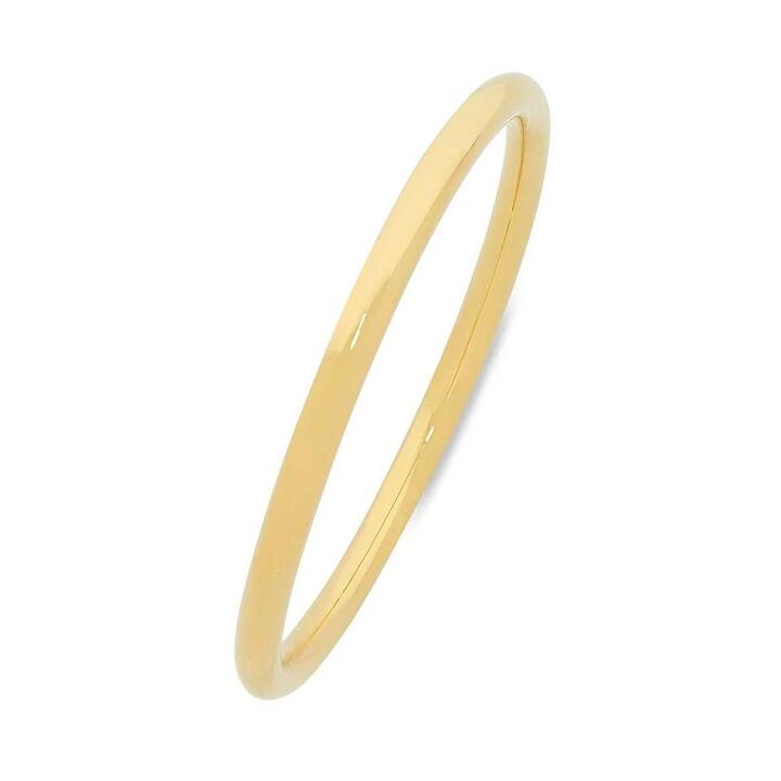 Image of Jewelry. Productname: 65mm Round Bangle in 9kt Yellow Gold in Gold colour by brand - Bevilles