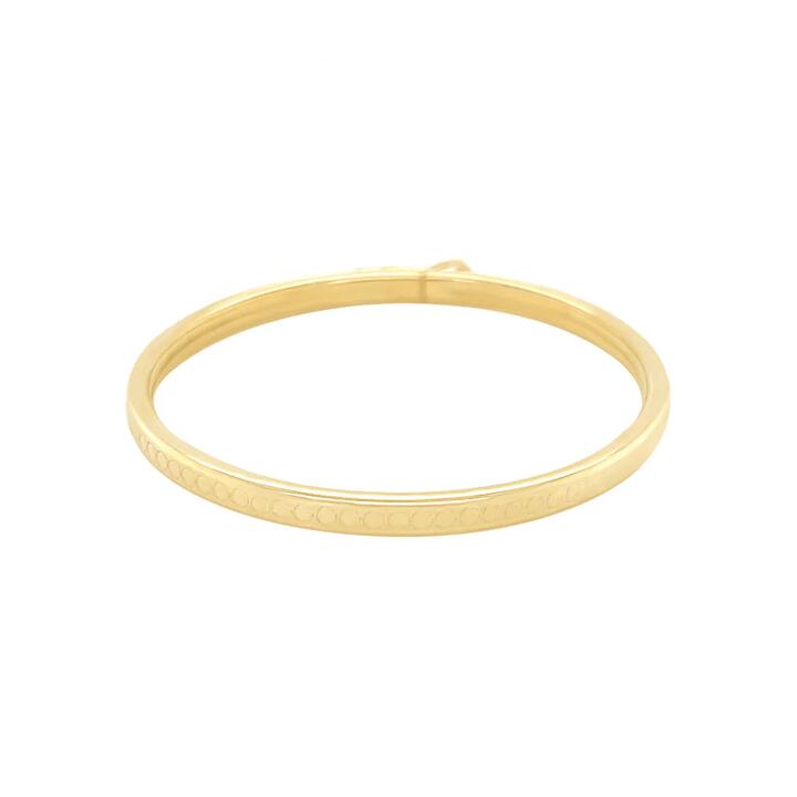 Image of Jewelry. Productname: 9kt Yellow Gold Silver Infused Children's Bangle in Gold colour by brand - Bevilles