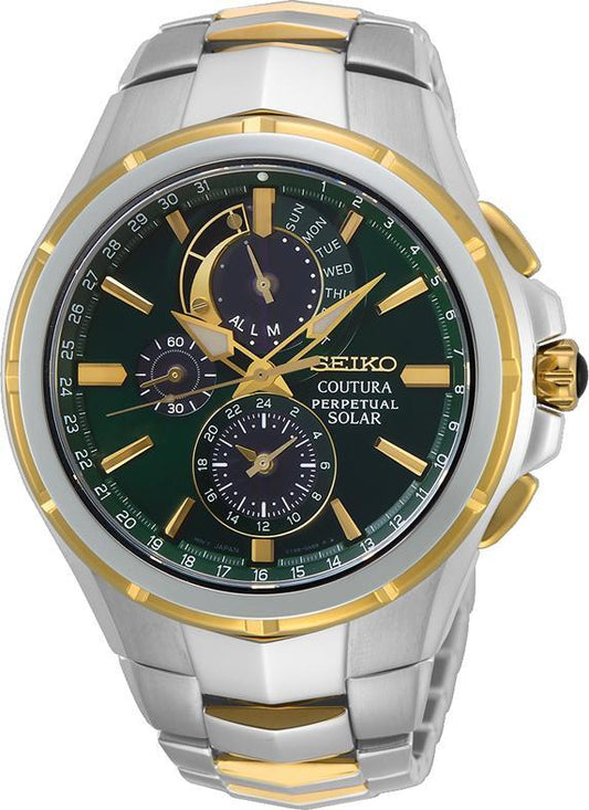 Image of Watches. Productname: Seiko Gents Coutura Chrono Perpetual Solar Watch Model SSC764P in Watch colour by brand - Seiko