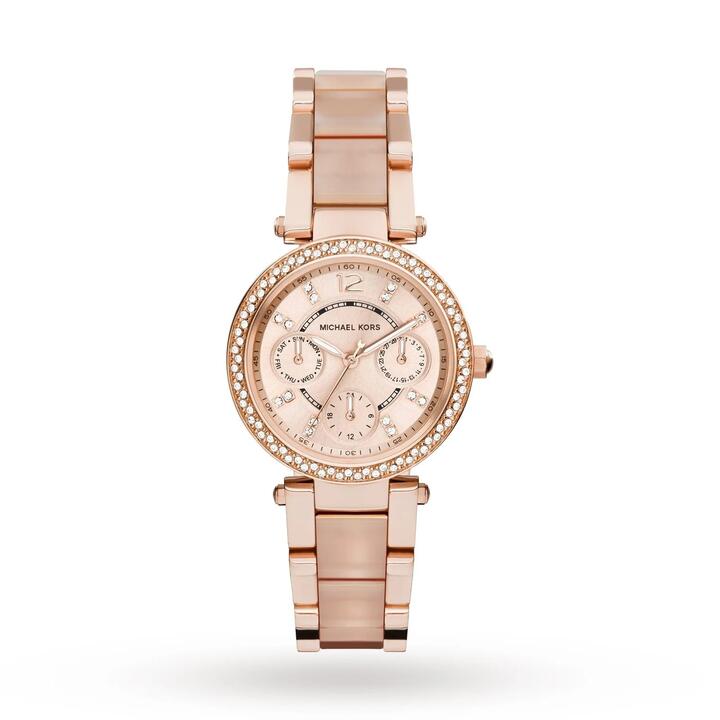 Image of Watches. Productname: Michael Kors Rose Gold-Tone Mini Parker Watch MK6110 in Watch colour by brand - Michael Kors