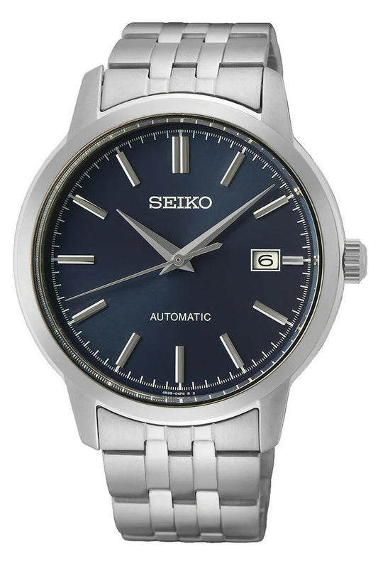 Image of Watches. Productname: Seiko Silver and Blue Men's Analogue Watch SRPH87K in Watch colour by brand - Seiko
