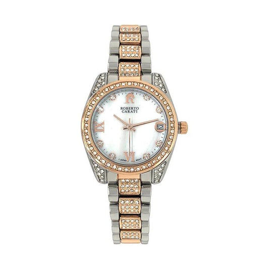 Image of Watches. Productname: Roberto Carati Luna Rose and Silver Watch in Watch colour by brand - Roberto Carati