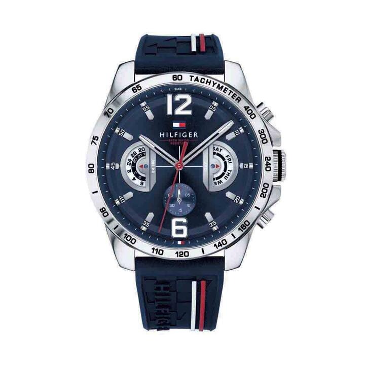 Image of Watches. Product name - Tommy Hilfiger Multifunction Men's Blue Watch 1791476 in colour by brand - Tommy Hilfiger
