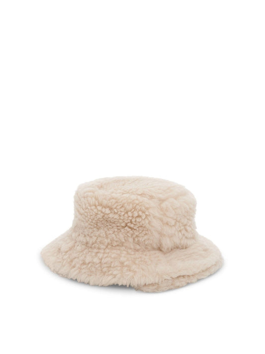 SACAI Double Brim Faux Shearling (White)