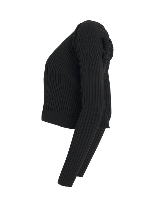 JACQUEMUS Pralu Longue Charm Cardigan (Black)