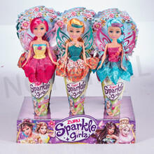 Image of Dolls. Product name - Sparkle Girlz 10.5in Super Sparkly In Cone Floral Fairy Cone Doll in colour by brand - Sparkle Girls