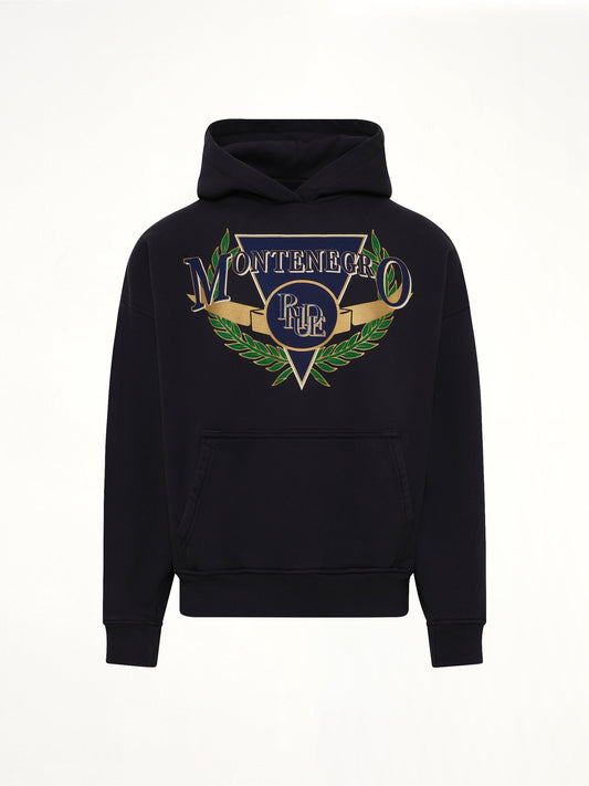 RHUDE Montenegro Regatta Hoodie (Black)