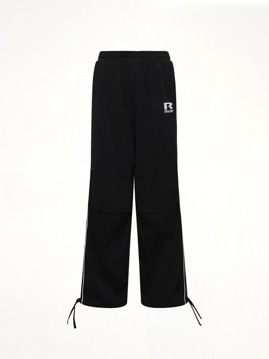 Rhude Mesh Piping Parachute Track Pant (Black)
