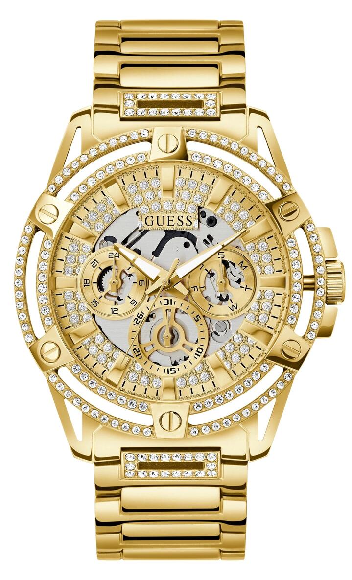 Image of Watches. Productname: Guess King Gold Glitz Men's Watch GW0497G2 in Watch colour by brand - Guess