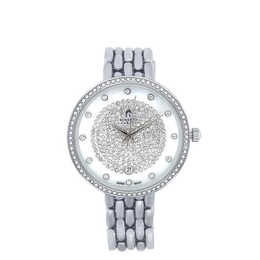 Image of Watches. Productname: Roberto Carati Moritz Silver Toned Women's Watch M9087-V8 in Watch colour by brand - Roberto Carati