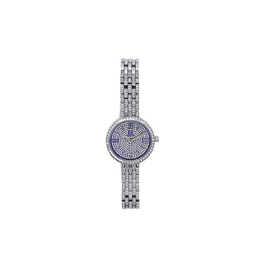 Image of Watches. Productname: Roberto Carati Belle Blue and Silver Toned Crystal Women's Watch M9611-V7 in Watch colour by brand - Roberto Carati