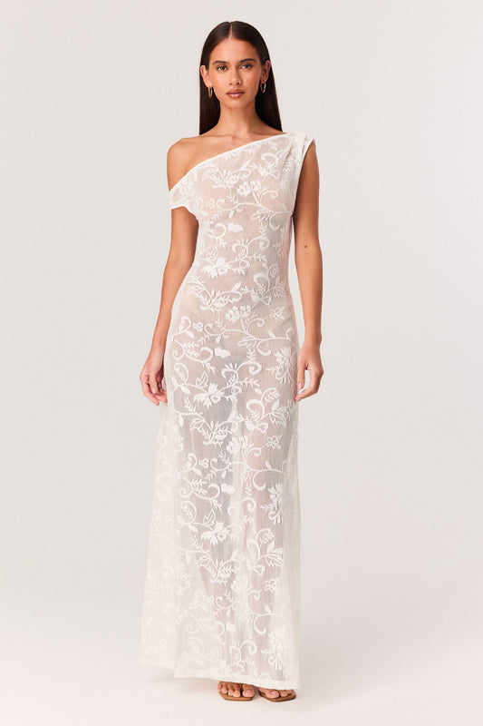 SNDYS ZAILANI MAXI DRESS (White)