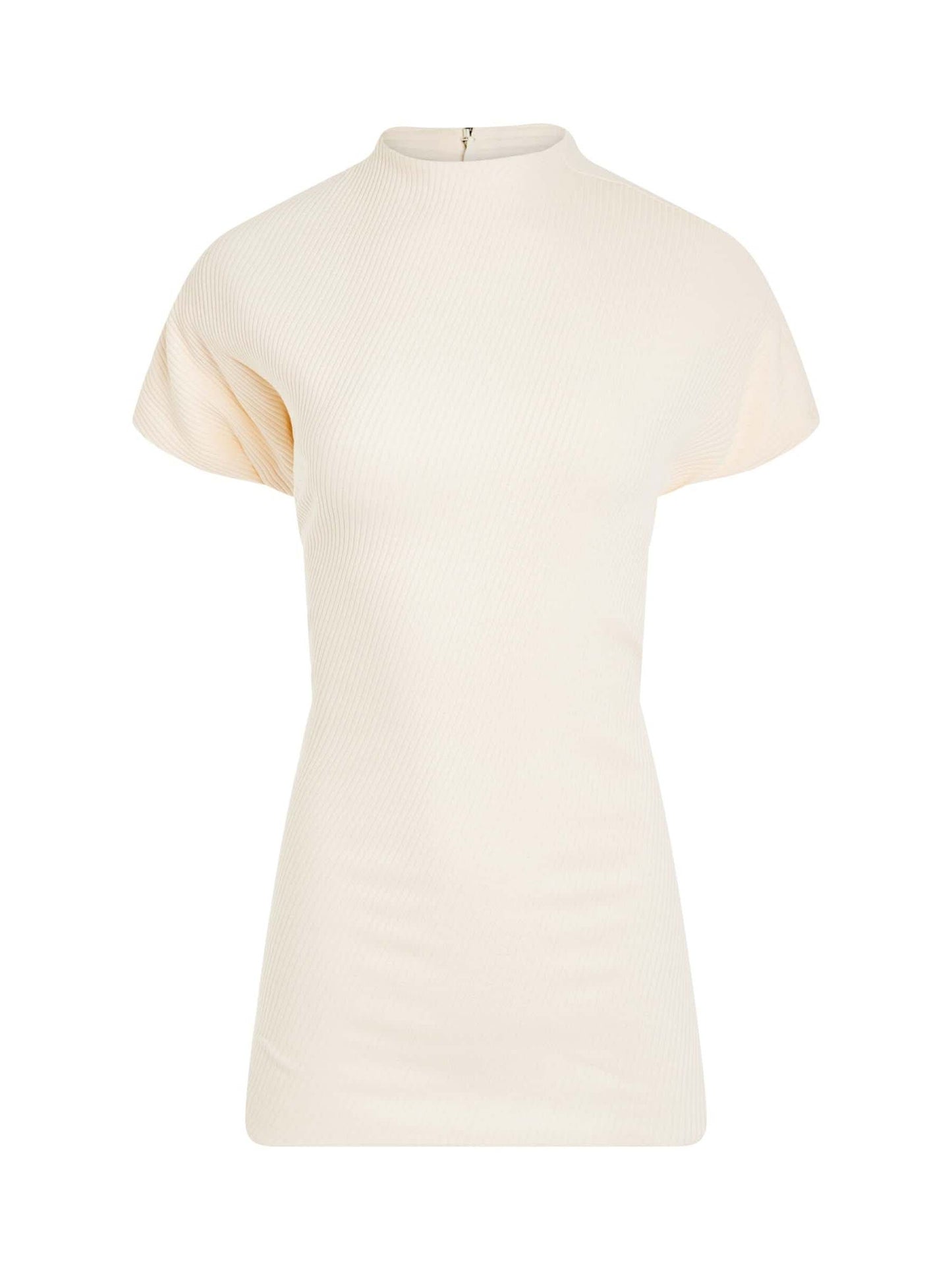 Image of a model wearing Tops. Productname: KHAITE Helene Top in Cream colour by brand - KHAITE