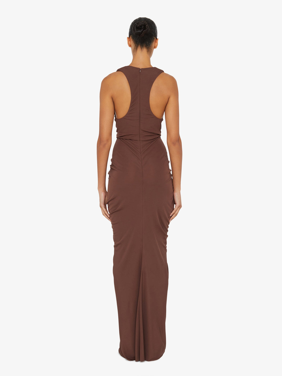 Christopher Esber Vivenda Drape Front Dress (Cacao)