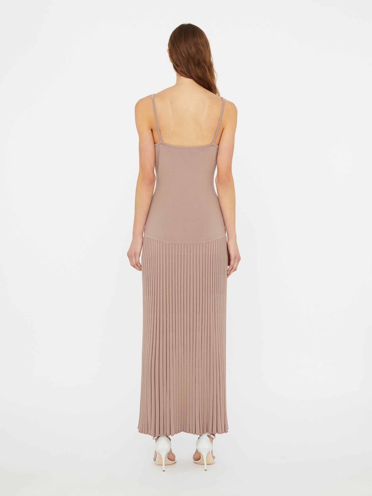 Christopher Esber Salacia Wire Sunray Dress (Mushroom)