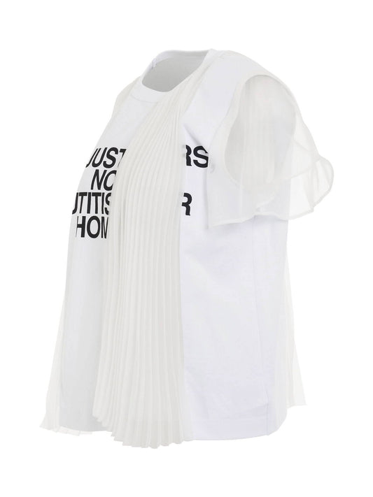 SACAI Classic Cotton Jersey T-Shirts (White)