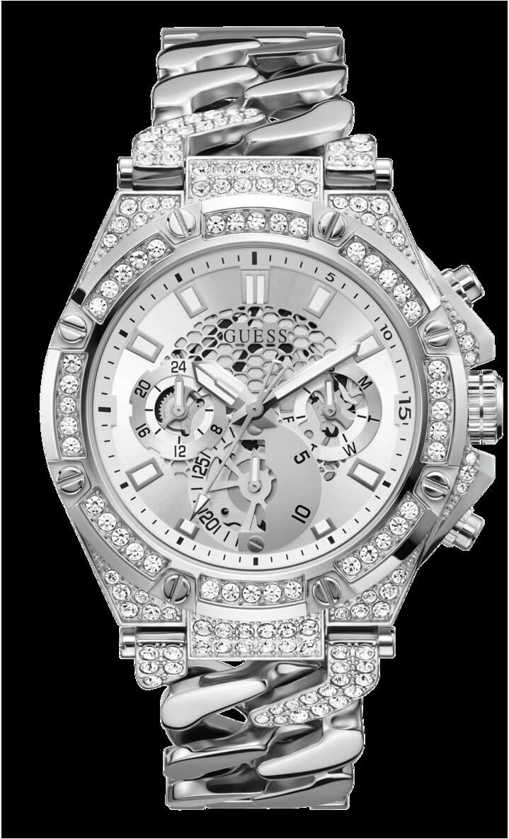 Image of Watches. Productname: Guess Baron Silver Men's Watch GW0517G1 in Watch colour by brand - Guess