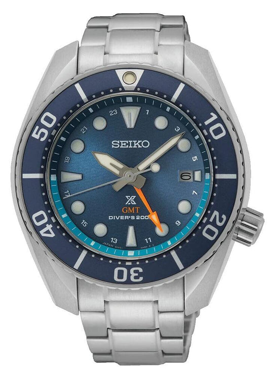 Image of Watches. Productname: Seiko Prospex Divers Blue and Silver Men's Watch SFK001J in Watch colour by brand - Seiko