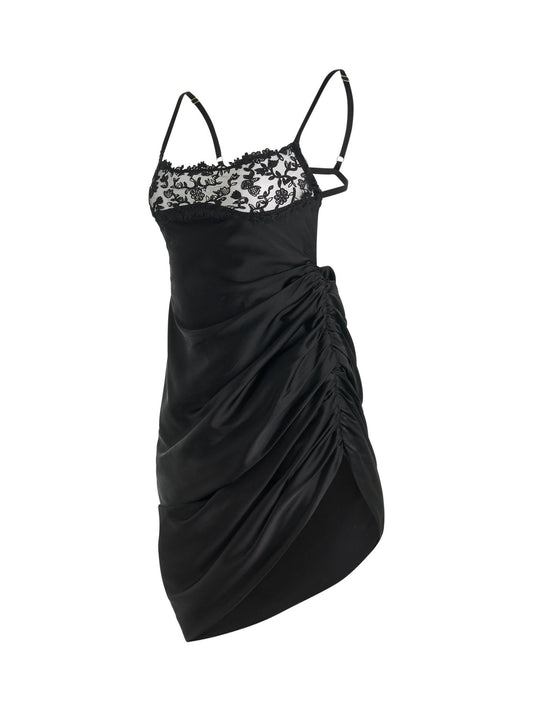 JACQUEMUS Brodee Lingerine Dress (Black)