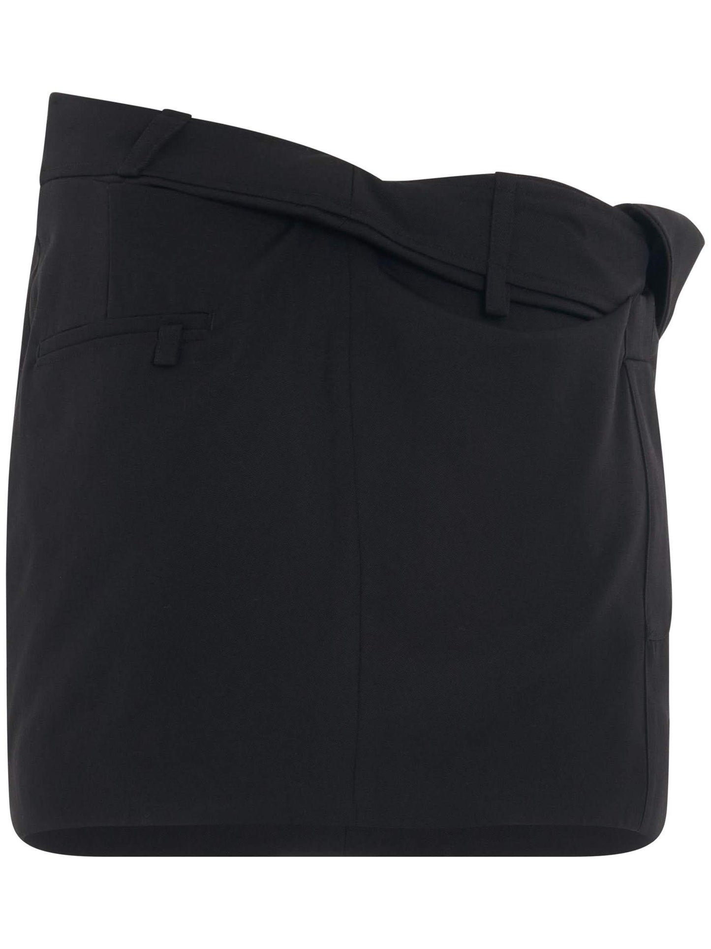 JACQUEMUS Bahia Twist Mini Skirt (Black)