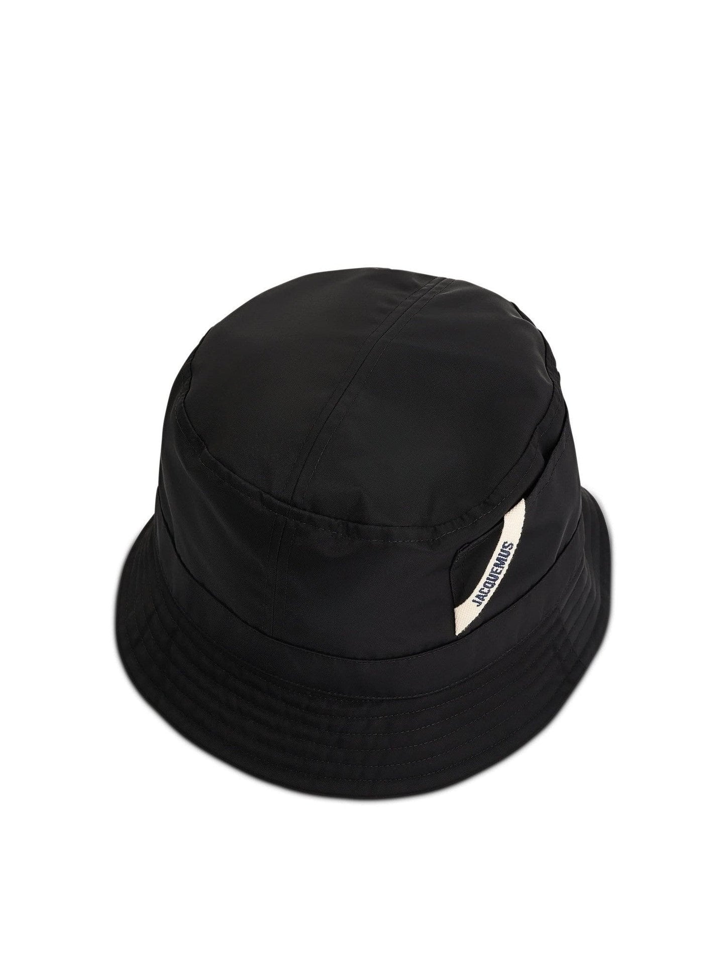 JACQUEMUS Ovalie Logo Bucket Hat (Black)