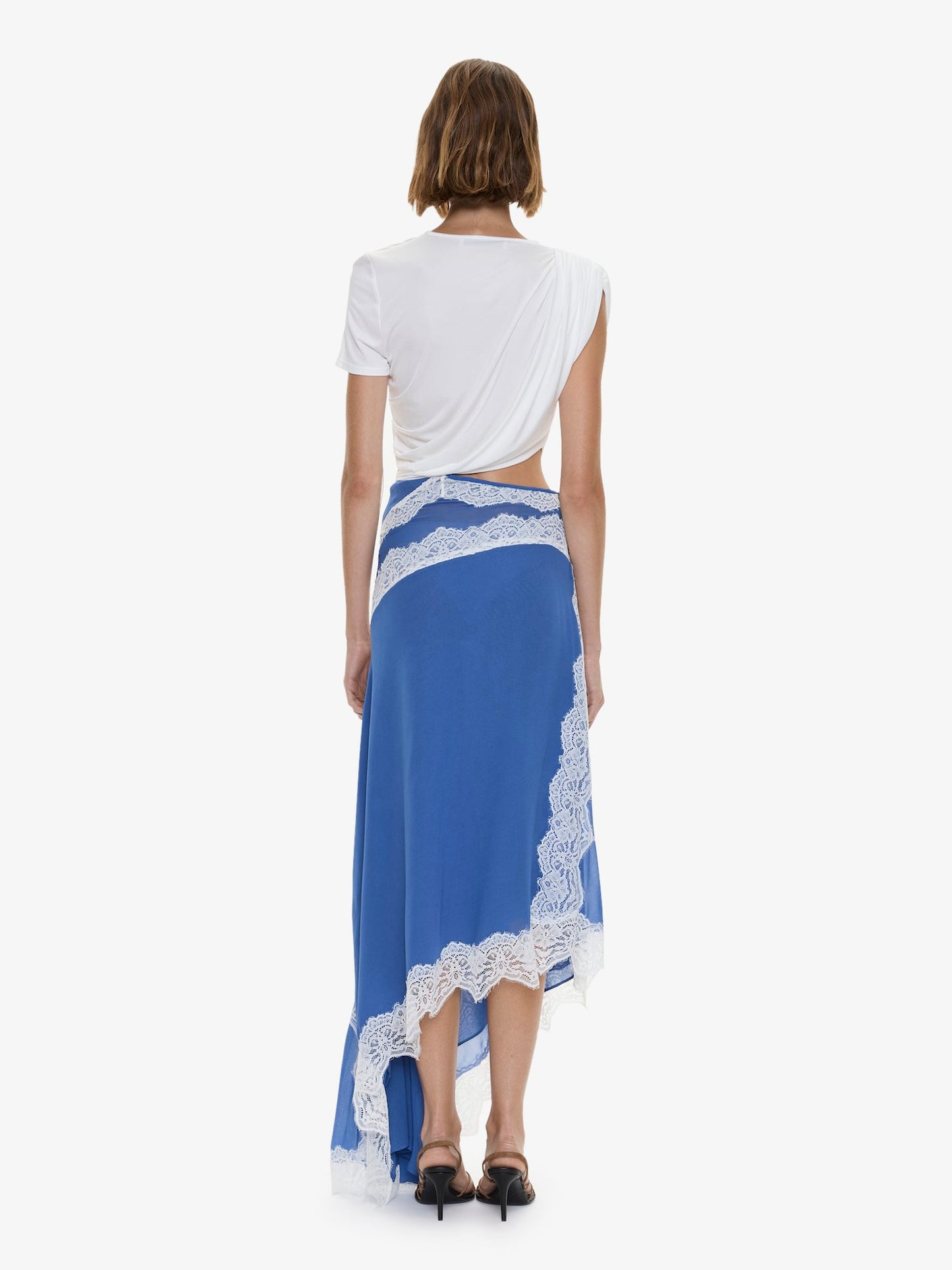 CHRISTOPHER ESBER Verve Twisted Tee Dress (White)