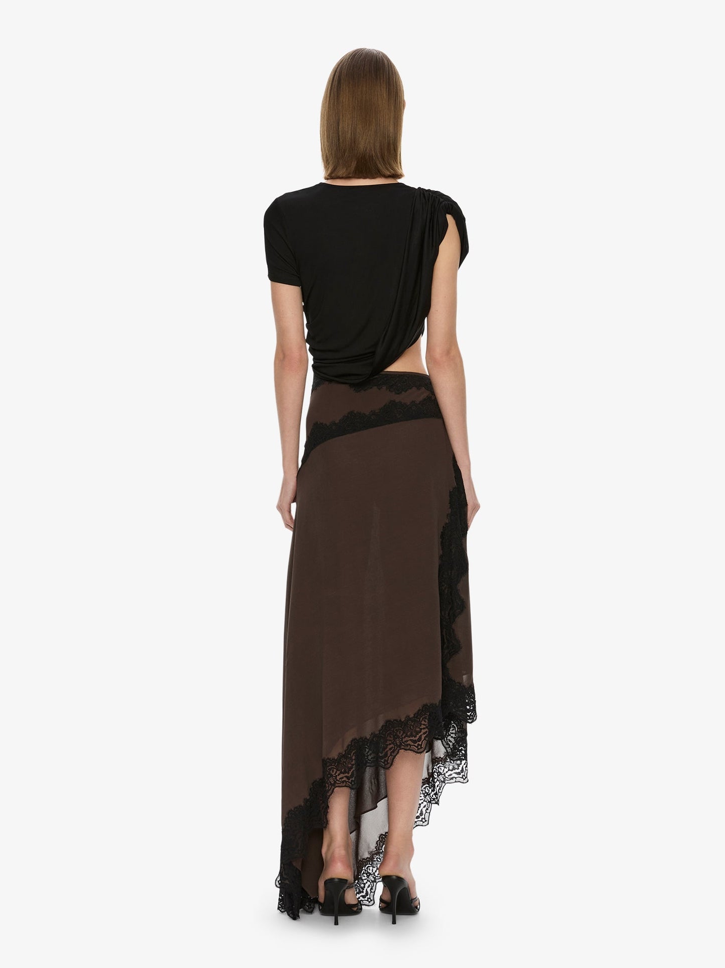 CHRISTOPHER ESBER Verve Twisted Tee Dress (Black)