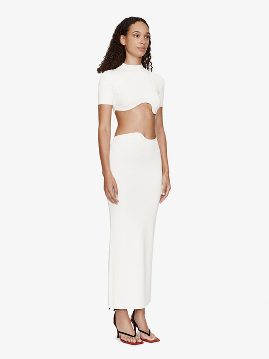 CHRISTOPHER ESBER Maparadita Midi Skirt (White)