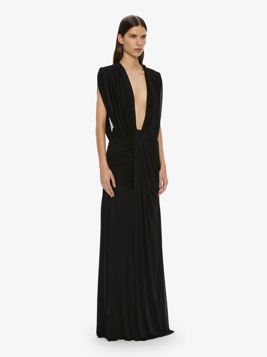 Christopher Esber Ripple Drape Gown (Black)